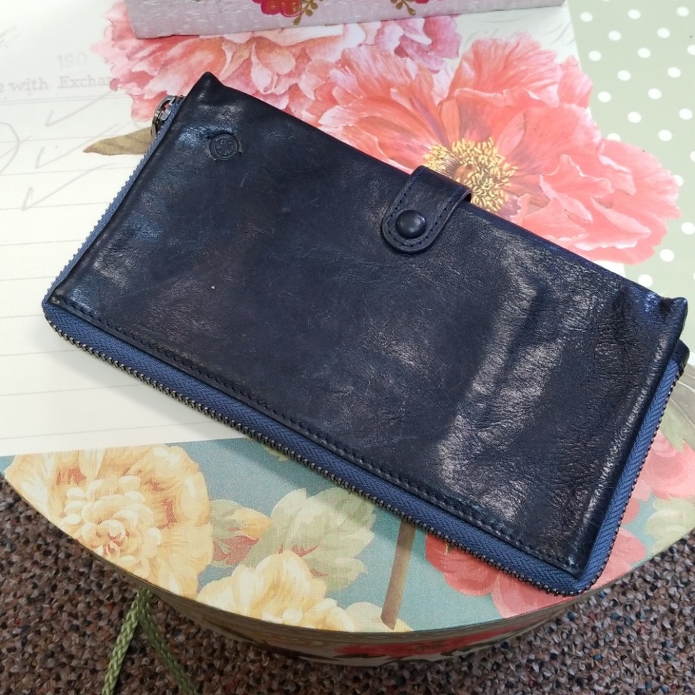 Leather Navy Wallet
